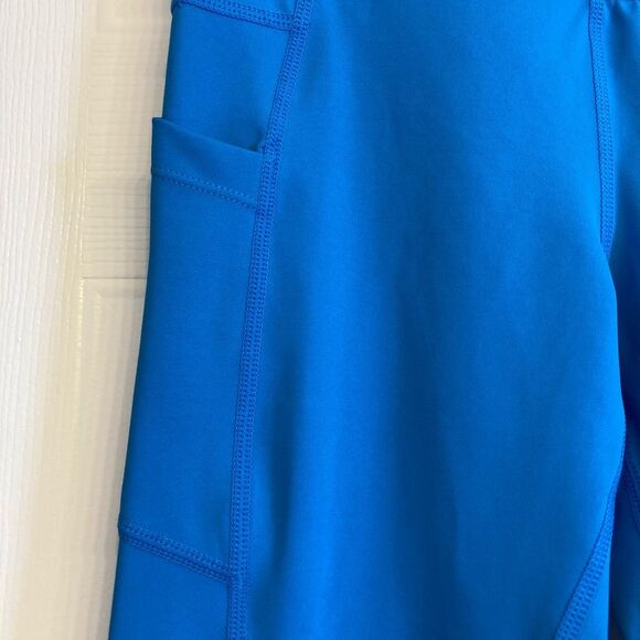 Zyia Royal‎ Blue Willow Light N Tight Hi-Rise Crop Legging Size 4 With Pockets - Picture 3 of 12